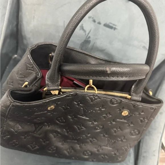 Fashion Inspired Black Monogram Tote Bag - Picture 4 of 9